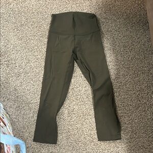 lululemon athletica Olive Green capri leggings